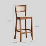 Solid Wood & Hand - woven Rattan Bar Stool – Indonesian Cane Weave & Multi - Height Options - StoolTopia