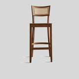 Solid Wood & Hand - woven Rattan Bar Stool – Indonesian Cane Weave & Multi - Height Options - StoolTopia
