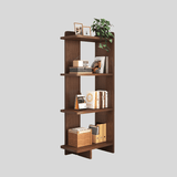 Solid Wood Multi - Tier Bookshelf – Floor Standing Display & Storage Unit - StoolTopia