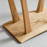 Solid Wood Saddle Bar Stool | Woven or Upholstered Seat | 65–75cm - StoolTopia