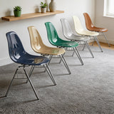 Stackable Plastic Dining Chair – Modern Minimalist, Multi - Colour - StoolTopiaDining Chair