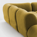 Frameless Deep Seat Sectional Sofa | Stain-Proof Teddy Fleece | Modular & Vacuum-Packed