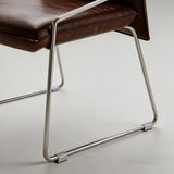 Tech-Leather Dining Chair with Carbon Steel Frame - StoolTopia
