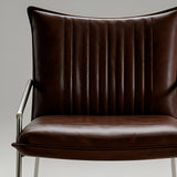 Tech-Leather Dining Chair with Carbon Steel Frame - StoolTopia