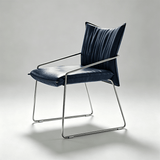Tech-Leather Dining Chair with Carbon Steel Frame - StoolTopia