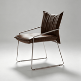 Tech-Leather Dining Chair with Carbon Steel Frame - StoolTopia