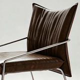 Tech-Leather Dining Chair with Carbon Steel Frame - StoolTopia