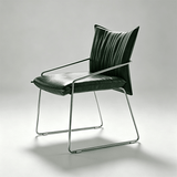Tech-Leather Dining Chair with Carbon Steel Frame - StoolTopia