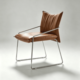 Tech-Leather Dining Chair with Carbon Steel Frame - StoolTopia