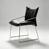 Tech-Leather Dining Chair with Carbon Steel Frame - StoolTopia
