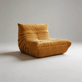 Togo Fireside Lounge Chair - Frameless High - Density Foam Caterpillar Sofa in Velvet/Corduroy - StoolTopia