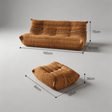 Sillón Fireside Caterpillar – Sillón ergonómico de esponja para la recuperación de la fatiga y el alivio muscular
