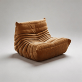 Togo Fireside Lounge Chair - Frameless High - Density Foam Caterpillar Sofa in Velvet/Corduroy - StoolTopia