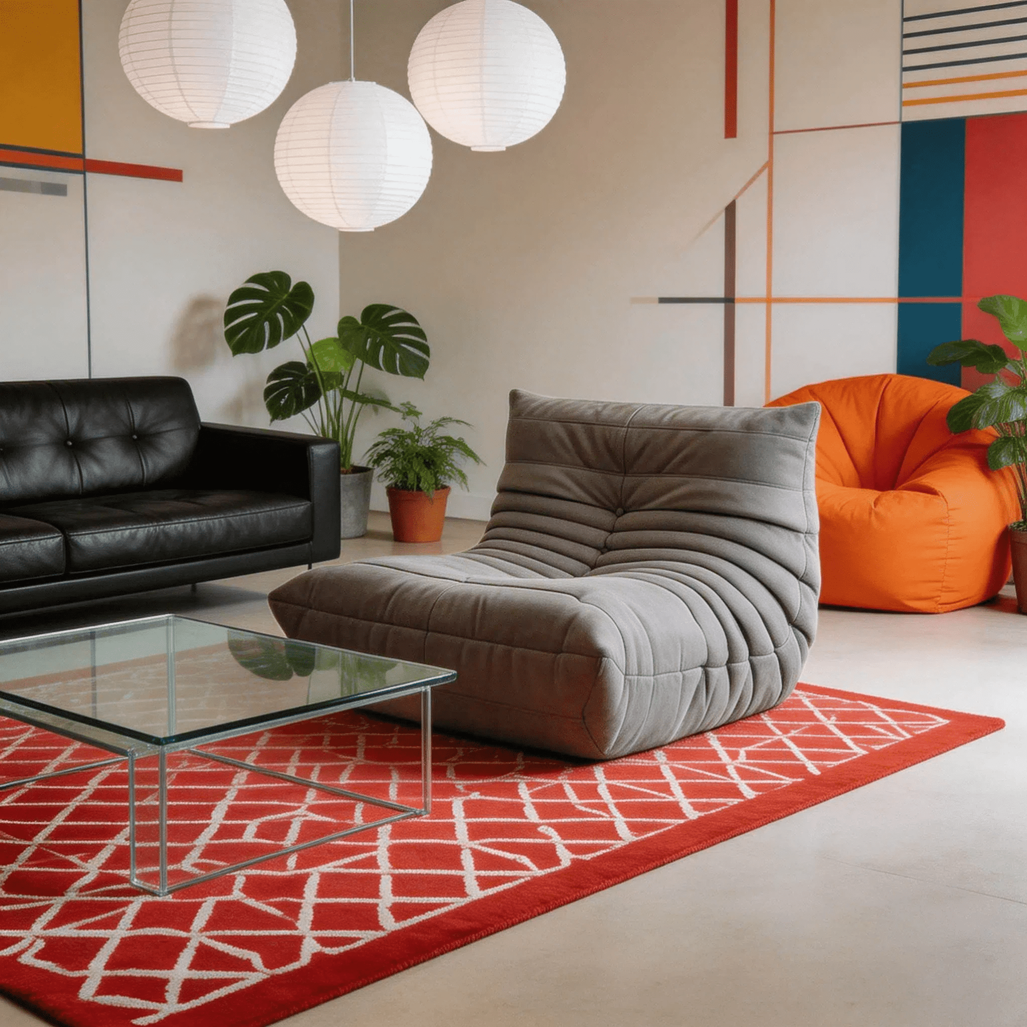 Caterpillar Lounge Chair – Frameless Compression Sofa | Cloud Fleece ...