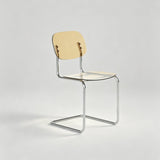 Transparent Acrylic Dining Chair - Sleek Cantilever Design & Chrome Frame - StoolTopia