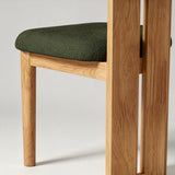 Upholstered Dining Chair with Roll Backrest - StoolTopia