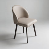 Upholstered Dining Chair with Sleek Black Legs - StoolTopia