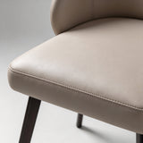 Upholstered Dining Chair with Sleek Black Legs - StoolTopia