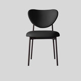 Upholstered Ultra - fiber Leather Dining Chair with Unique Curved Back - StoolTopia