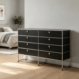 USM Modular Stainless Steel Chest of Drawers | Mid-Century Storage Cabinet | STOOLTOPIA - StoolTopiaShelving & Storage