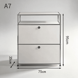 USM Modular Stainless Steel Sideboard | Mid-Century Storage Cabinet | STOOLTOPIA - StoolTopia