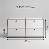 USM Modular Stainless Steel Sideboard | Mid-Century Storage Cabinet | STOOLTOPIA - StoolTopia