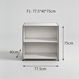USM Modular Stainless Steel Sideboard | Mid - Century Storage Cabinet | STOOLTOPIA - StoolTopia