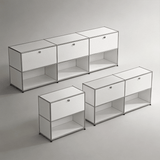 USM Modular Stainless Steel Sideboard | Mid-Century Storage Cabinet | STOOLTOPIA - StoolTopia