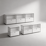 USM Modular Stainless Steel Sideboard | Mid-Century Storage Cabinet | STOOLTOPIA - StoolTopia