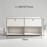 USM Modular Stainless Steel Sideboard | Mid - Century Storage Cabinet | STOOLTOPIA - StoolTopia