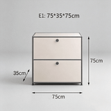 USM Modular Stainless Steel Sideboard | Mid - Century Storage Cabinet | STOOLTOPIA - StoolTopia