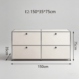 USM Modular Stainless Steel Sideboard | Mid - Century Storage Cabinet | STOOLTOPIA - StoolTopia