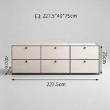 USM Modular Stainless Steel Sideboard | Mid - Century Storage Cabinet | STOOLTOPIA - StoolTopia