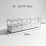 USM Modular Stainless Steel Sideboard | Mid-Century Storage Cabinet | STOOLTOPIA - StoolTopia