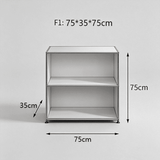 USM Modular Stainless Steel Sideboard | Mid-Century Storage Cabinet | STOOLTOPIA - StoolTopia