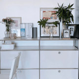 USM Modular Stainless Steel Sideboard | Mid - Century Storage Cabinet | STOOLTOPIA - StoolTopia
