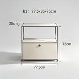 USM Modular Stainless Steel Sideboard | Mid - Century Storage Cabinet | STOOLTOPIA - StoolTopia