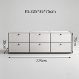 USM Modular Stainless Steel Sideboard | Mid-Century Storage Cabinet | STOOLTOPIA - StoolTopia