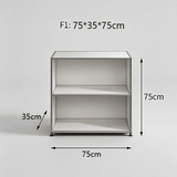 USM Modular Stainless Steel Sideboard | Mid - Century Storage Cabinet | STOOLTOPIA - StoolTopia