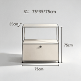 USM Modular Stainless Steel Sideboard | Mid - Century Storage Cabinet | STOOLTOPIA - StoolTopia