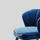 Velvet Bar Stool with Gold Metal Base - Modern High Chair with Backrest - StoolTopia