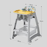 Versatile High Chair: Adjustable Heights, Modern Design, and Superior Comfort for Your Growing Child - StoolTopia