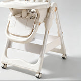 Versatile High Chair with Animal Print Cushion and Multiple Safety Features - StoolTopia
