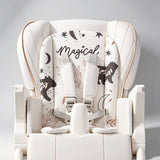 Versatile High Chair with Animal Print Cushion and Multiple Safety Features - StoolTopia