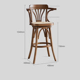 Vintage Bentwood Bar Stool - Elegant and Sturdy with Rattan Seat - StoolTopia