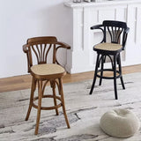 Vintage Bentwood Bar Stool - Elegant and Sturdy with Rattan Seat - StoolTopia