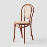 Vintage Bentwood Cane Dining Chair - Classic Rattan Design - StoolTopia