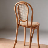 Vintage Bentwood Cane Dining Chair - Classic Rattan Design - StoolTopia