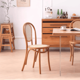 Vintage Bentwood Cane Dining Chair - Classic Rattan Design - StoolTopia