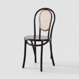 Vintage Bentwood Cane Dining Chair - Classic Rattan Design - StoolTopia